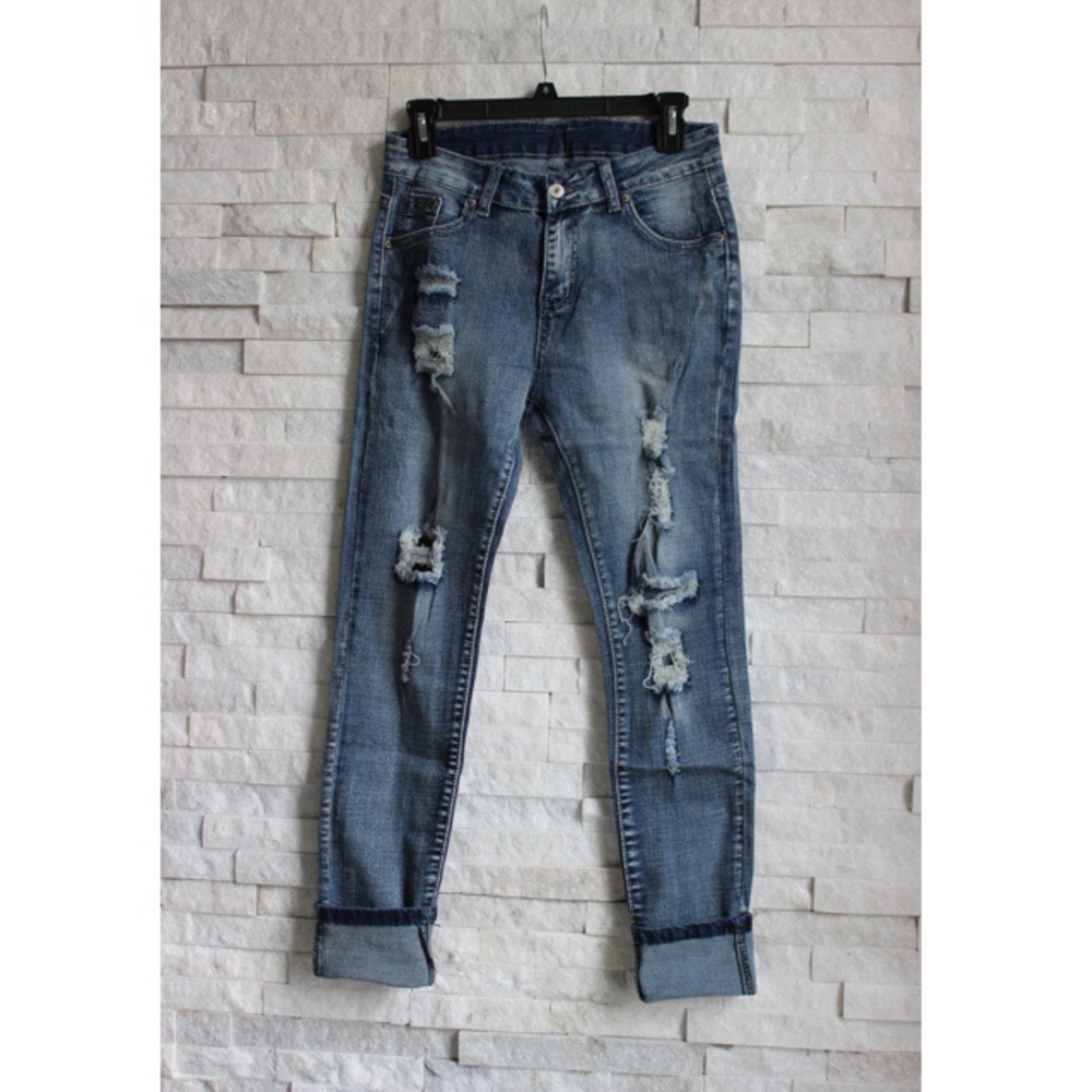 Distressed Skinny Jeans - Picture 2 of 5